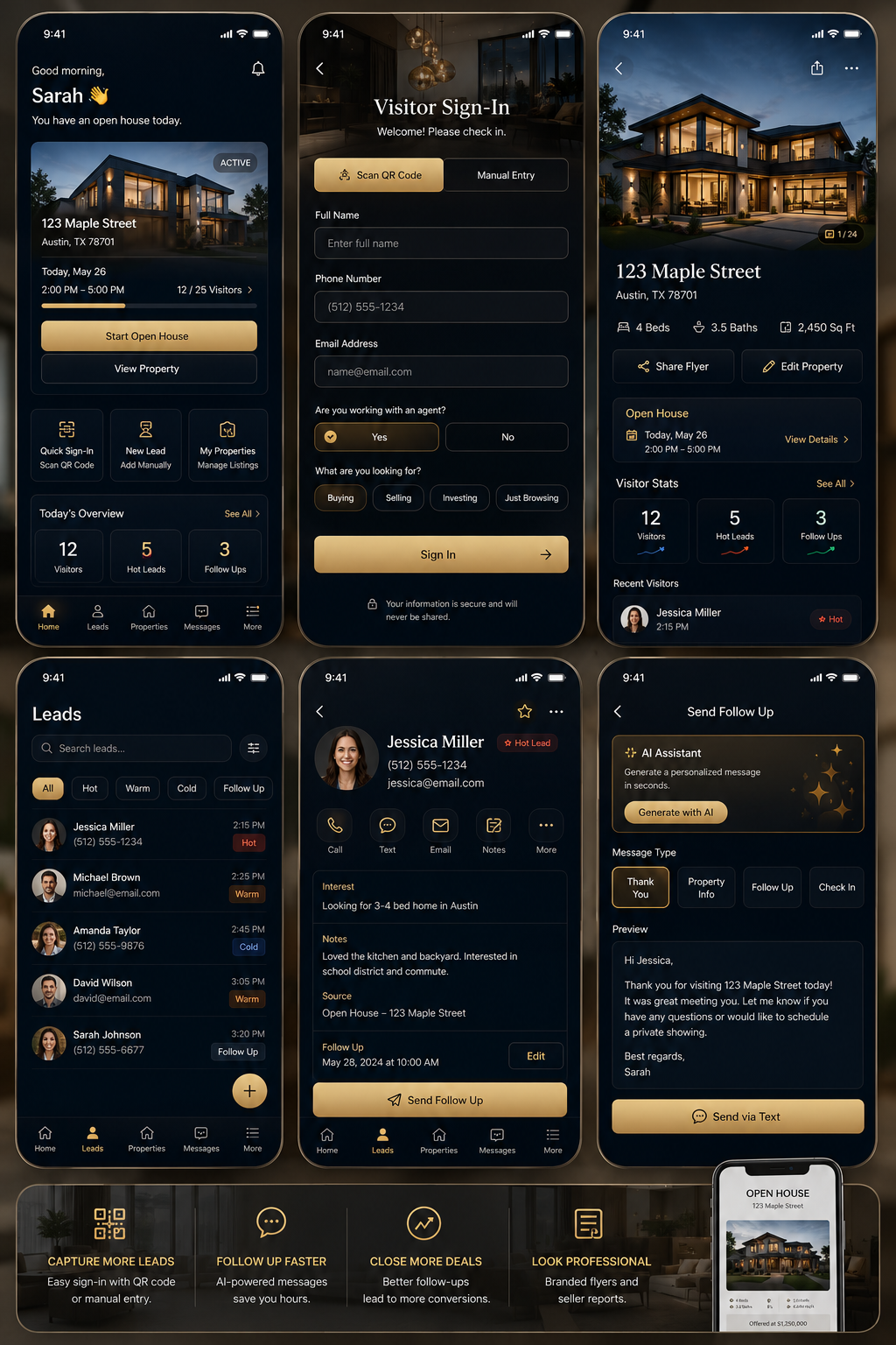 HAVN mobile app screens